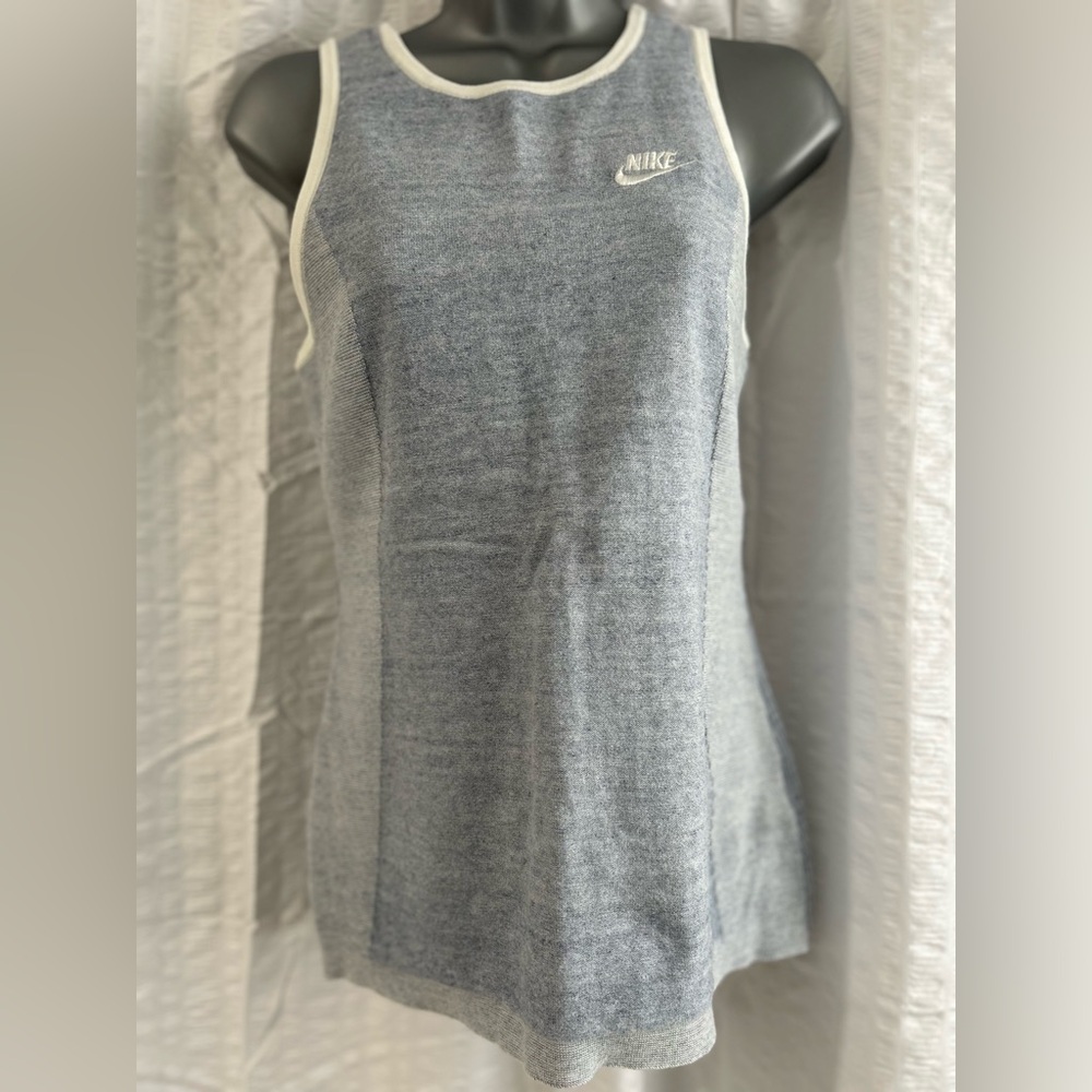 Nike Women's Heathered Blue Tank Top